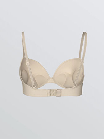 LCW DREAM Pembe Balenli Dolgulu Düz Tişört Sütyen