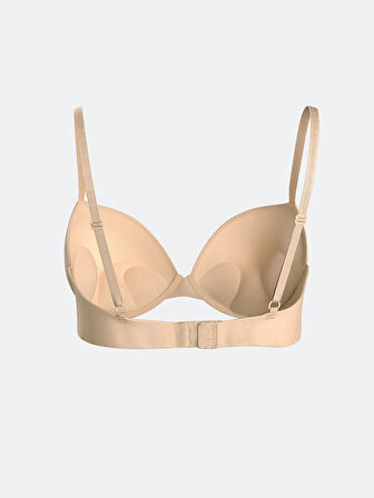 LCW DREAM Pembe Balenli Dolgulu Düz Tişört Sütyen