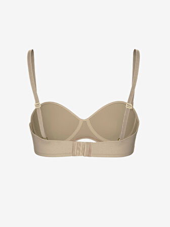 LCW DREAM Pembe Balenli Dolgusuz Düz Straplez Sütyen