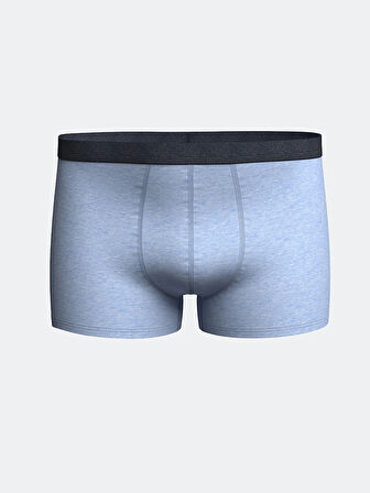 LC WAIKIKI Mavi Standart Kalıp Pamuklu Esnek Erkek Boxer 3'lü