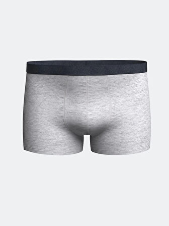 LC WAIKIKI Antrasit Standart Kalıp Pamuklu Esnek Erkek Boxer 3'lü