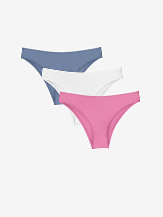 LCW DREAM Karişik Düz Brazilian Külot 3'lü