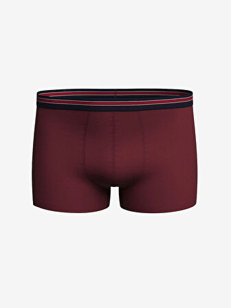 LC WAIKIKI Bordo Standart Kalıp Pamuklu Esnek Erkek Boxer 3'lü