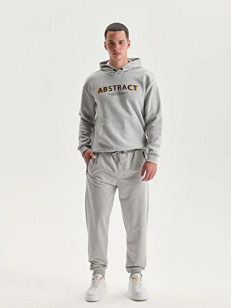 XSIDE Gri Standart Kalıp Erkek Jogger Eşofman Altı