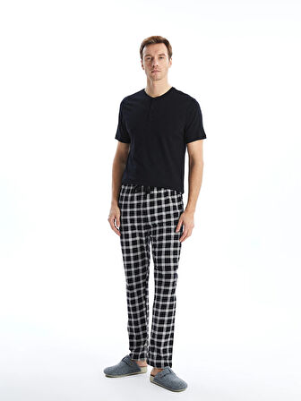 LC WAIKIKI Siyah Standart Kalıp Erkek Pijama Takımı