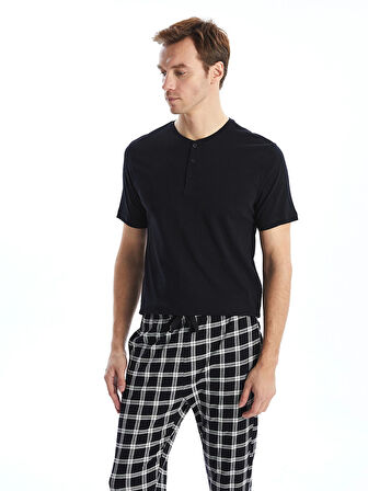 LC WAIKIKI Siyah Standart Kalıp Erkek Pijama Takımı