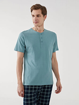 LC WAIKIKI Yeşil Standart Kalıp Erkek Pijama Takımı