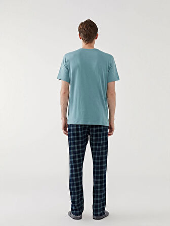 LC WAIKIKI Yeşil Standart Kalıp Erkek Pijama Takımı