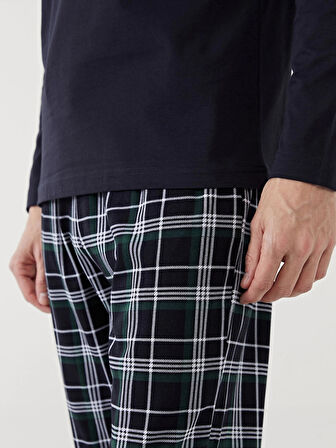 LC WAIKIKI LACİVERT Standart Kalıp Erkek Pijama Takımı