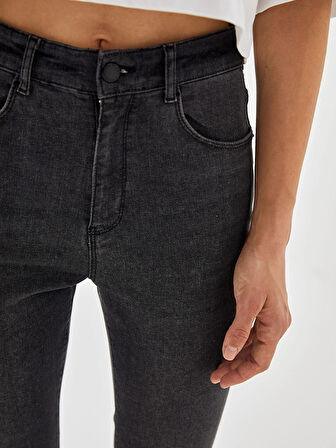 LCW Jeans GRİ Jüpiter Süper Skinny Fit Kadın Jean Pantolon