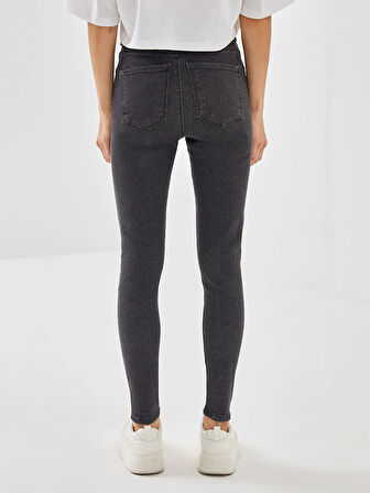 LCW Jeans GRİ Jüpiter Süper Skinny Fit Kadın Jean Pantolon