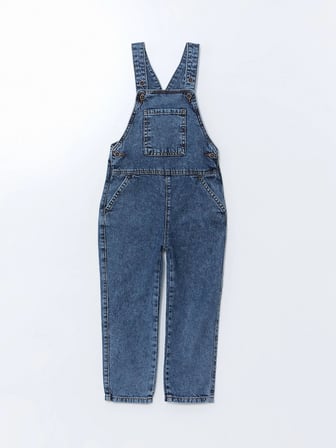 LCW Kids İNDİGO Kare Erkek Çocuk Jean Salopet