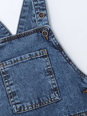 LCW Kids İNDİGO Kare Erkek Çocuk Jean Salopet