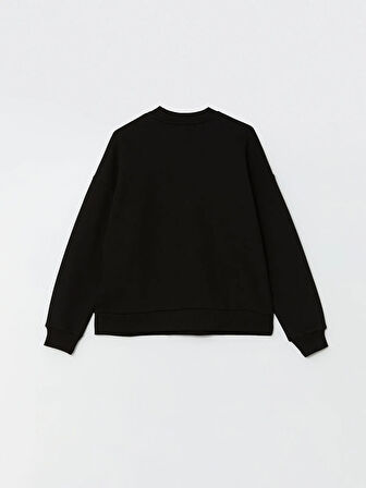 Bisiklet Yaka Oversize Kadın Kalın Sweatshirt_W4KY61Z8-CVL_8684681037368_M