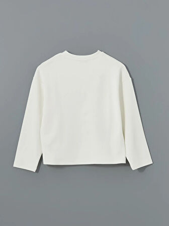 Bisiklet Yaka Düz Oversize Kadın Sweatshirt_W4KF05Z8-R9J_8684681039386_L