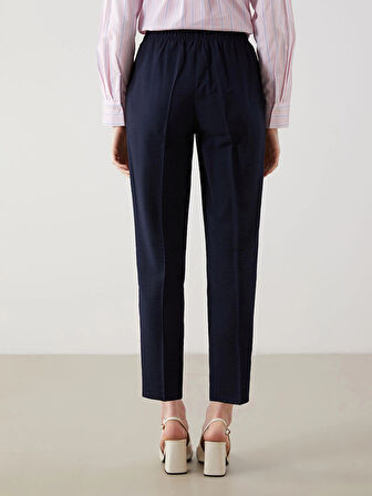 LCW Modest Siyah Beli Lastikli Kadın Pantolon