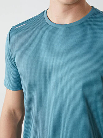 XSIDE ACTIVE Turkuaz Bisiklet Yaka Kısa Kollu Erkek Spor Tişört