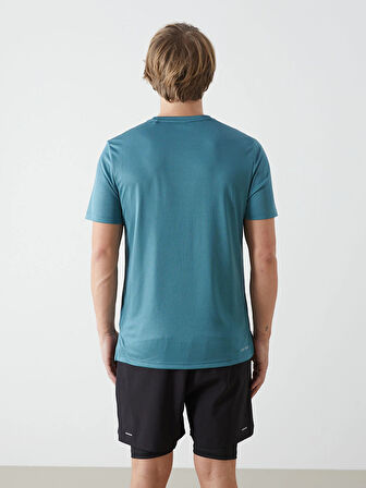 XSIDE ACTIVE Turkuaz Bisiklet Yaka Kısa Kollu Erkek Spor Tişört