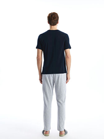 LC WAIKIKI LACİVERT Standart Kalıp Erkek Pijama Takımı