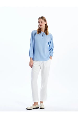 LCWAIKIKI Classic Beli Lastikli Loose Fit Kadın Pantolon