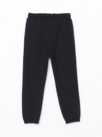 LCW Kids Siyah Beli Lastikli Erkek Çocuk Jogger Eşofman Altı