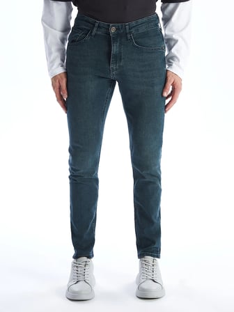 LCW Jeans YEŞİL 750 Slim Fit Erkek Jean Pantolon