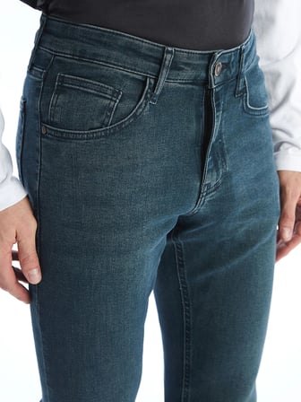 LCW Jeans YEŞİL 750 Slim Fit Erkek Jean Pantolon