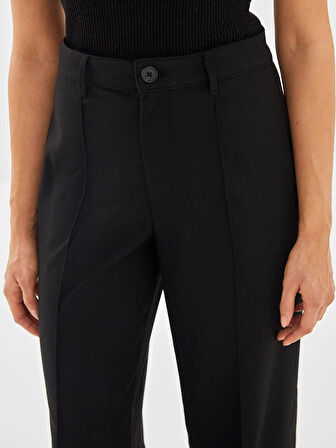 LCW Vision SİYAH Dar Fit Geniş Paça Kadın Pantolon