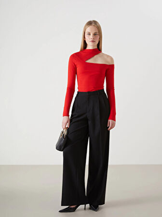 LCW Vision SİYAH Loose Fit Kadın Pantolon