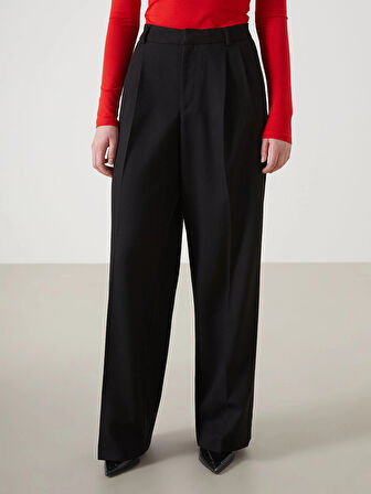 LCW Vision SİYAH Loose Fit Kadın Pantolon