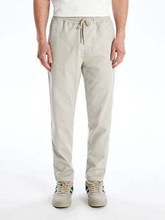 LCW Casual BEJ Slim Fit Armürlü Erkek Pantolon