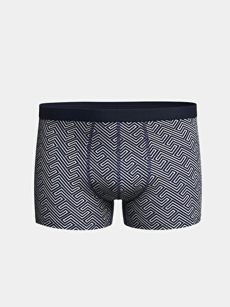 LC WAIKIKI Lacivert Standart Kalıp Pamuklu Esnek Erkek Boxer 3'lü