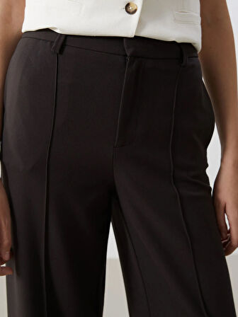 Standart Fit Düz Geniş Paça Kadın Pantolon_W44356Z8-HDT_8684681252723_34