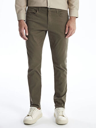 LCWAIKIKI Basic KAHVERENGİ Dar Kalıp Erkek Chino Pantolon