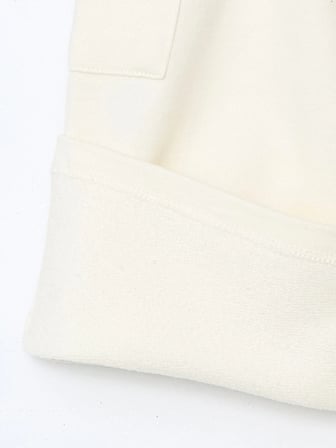 LCW Kids EKRU Beli Lastikli Kız Çocuk 3 iplik Pantolon