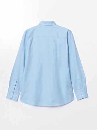 LCWAIKIKI Classic MAVİ Regular Fit Uzun Kollu Oxford Erkek Gömlek