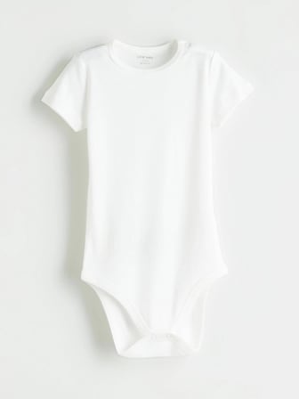 LCW baby Ekru Organik Kumaş Kız Bebek Çıtçıtlı Bodysuit 2'li