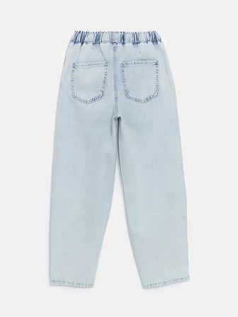 XSIDE MAVİ Yüksek Bel Wideleg Kadın Jean Pantolon