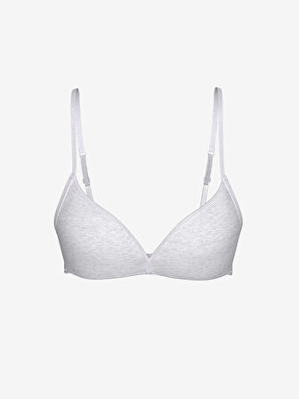 LCW Young Gri Balensiz Dolgusuz Düz İlk Sütyen