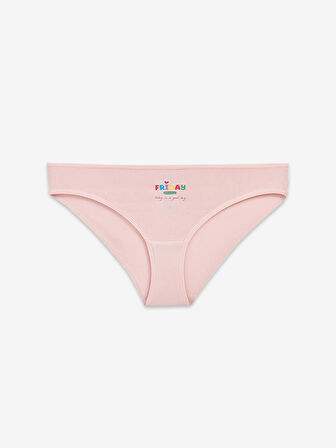 LCW Young Pembe Baskılı Bikini Külot 5'li Paket