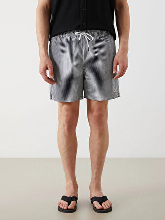 SOUTHBLUE Lacivert Kısa Boy Desenli Erkek Deniz Şortu