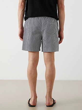 SOUTHBLUE Lacivert Kısa Boy Desenli Erkek Deniz Şortu