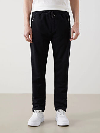 LCWAIKIKI Classic Siyah Standart Kalıp Erkek Eşofman Altı