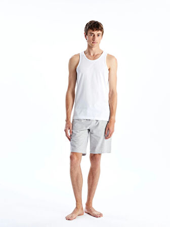 LC WAIKIKI Beyaz U Yaka Penye Erkek Atlet 2'li