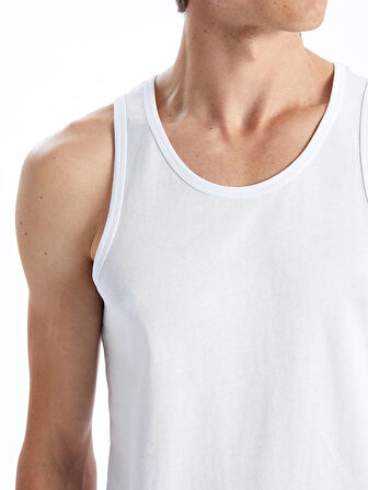 LC WAIKIKI Beyaz U Yaka Penye Erkek Atlet 2'li