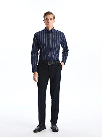 LCWAIKIKI Classic Lacivert Regular Fit Poplin Erkek Gömlek