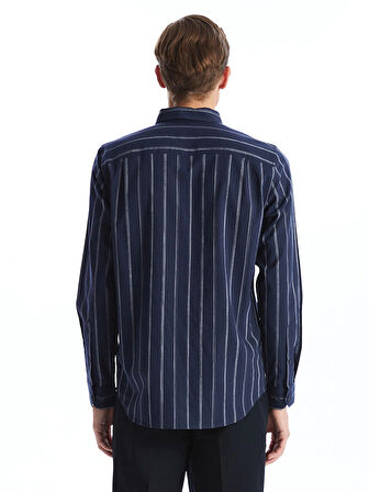 LCWAIKIKI Classic Lacivert Regular Fit Poplin Erkek Gömlek