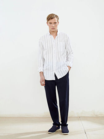 LCWAIKIKI Classic Beyaz Regular Fit Poplin Erkek Gömlek