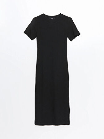 XSIDE SİYAH Bisiklet Yaka Kadın Bodycon Elbise