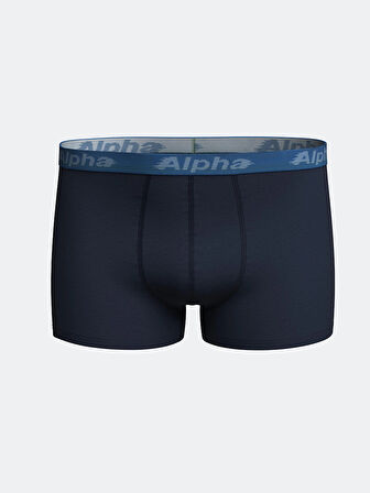 LC WAIKIKI Lacivert Standart Kalıp Pamuklu Esnek Erkek Boxer 3'lü